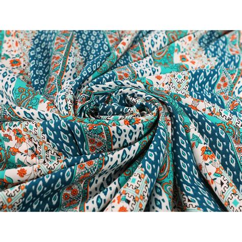 Tissu Voile De Viscose Patchwork Ethnique Mercerie En Ligne The