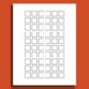 60 Squares Blank Template Printable By Structureofdreams TPT