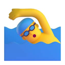 Man Swimming Emoji On Microsoft Teams Gifs