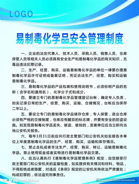 易制毒化学品安全管理制度设计图 Psd分层素材 Psd分层素材 设计图库 昵图网