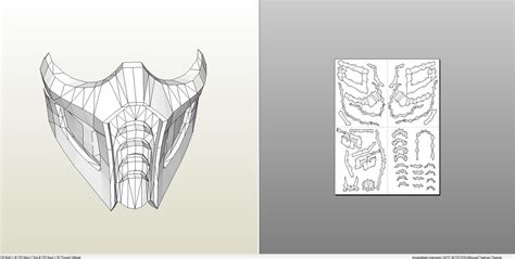 Papercraft Files Papercraft Pdo File Template For Mortal Kombat Sub