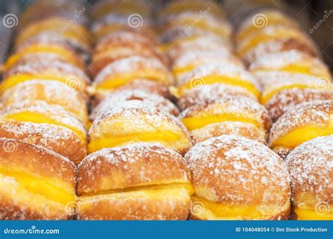 Portuguese Traditional Pastries. Stock Photo - Image of golden, crust ...