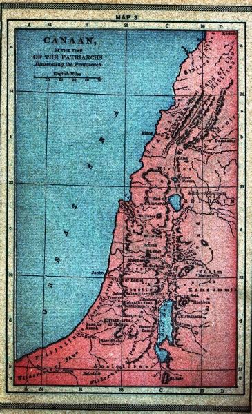 Ancient Land Of Canaan Map