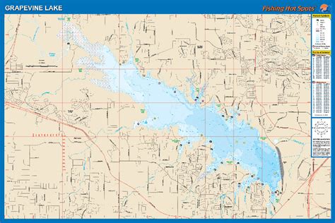 Grapevine Lake Parks Map