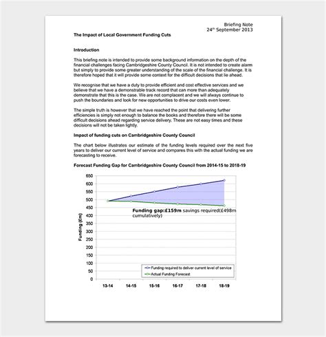 Briefing Note Template 15 Samples Word Doc And Pdf Format