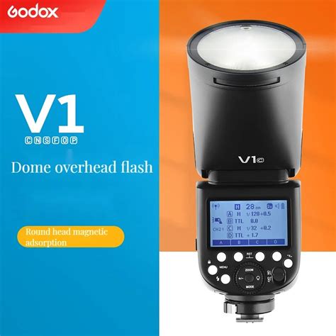 Godox V1 플래시 V1S V1N V1C TTL 리튬 이온 라운드 헤드 카메라 스피드 라이트 스튜디오 플래시, 소니 니콘 ...