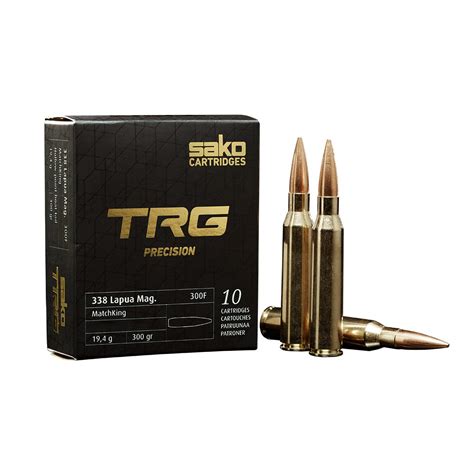 Sako Ammunition 338 Lapua Mag TRG Precision OTM 300 Gr 10 Rounds