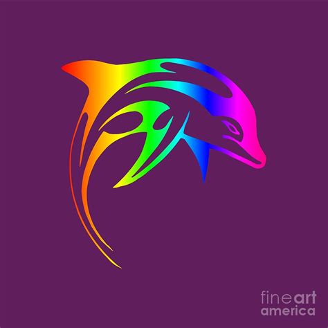 Rainbow Dolphin Digital Art by Frederick Holiday - Fine Art America