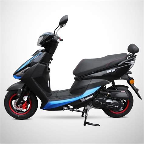 Scooter 50cc 4t Srx 50 Jiajue Noir And Bleu Cdiscount Auto