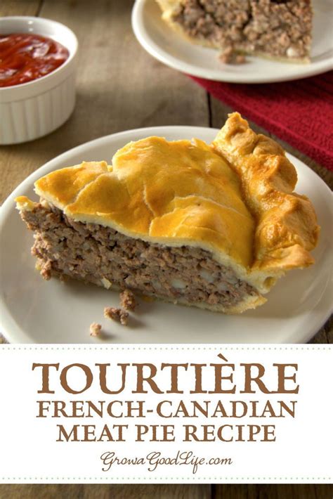 Tourtière also known as pork pie or meat pie is made from a