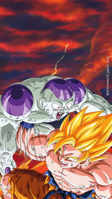 Goku vs Freezer Personajes de dragon ball Ilustración de dragón