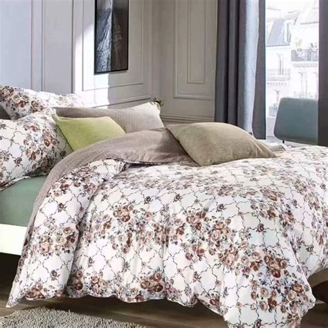 Shatex Bedding Comforter Sets 3 Pieces Luxury Printed Microfiber