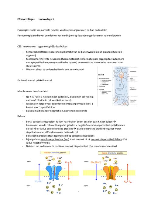 Hoorcolleges FF Zowel De Hc Als Samenvatting Van De MOD S FF