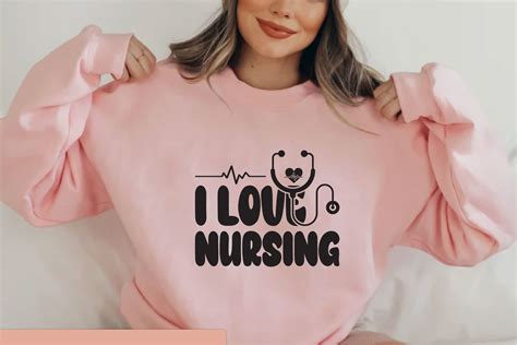 I LOVE NURSING Graphic by SgTee · Creative Fabrica