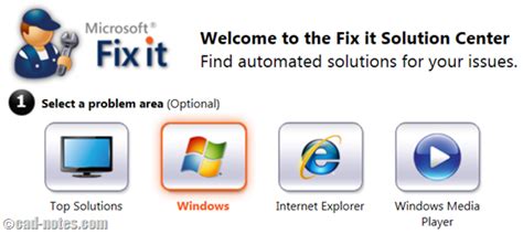 Fix your installation problem with Fixit! | CADnotes