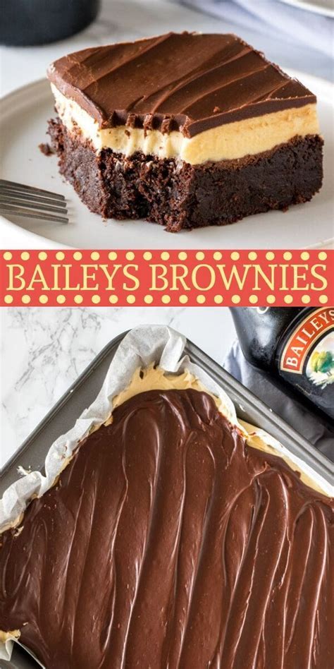 Baileys Brownies Creamfrosting These Fudgy Boozy Baileys Brownies Are