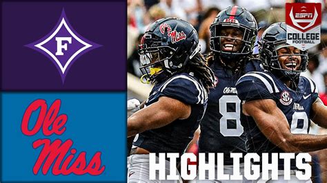 Furman Paladins Vs Ole Miss Rebels Full Game Highlights Espn College Football Youtube