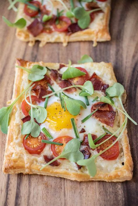 Bacon Egg And Tomato Breakfast Tarts Culinary Ginger