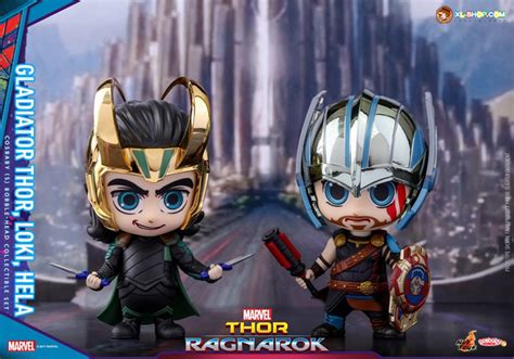 Hot Toys COSB Thor Ragnarok Cosbaby S Bobble Head Series Gladiator Thor Loki