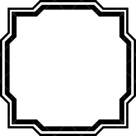 Abstract Frame Border 素材 Canva可画