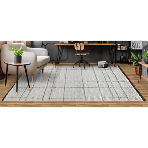 Bokara Rug Co Inc Tapis en laine noué à la main en gris bleu