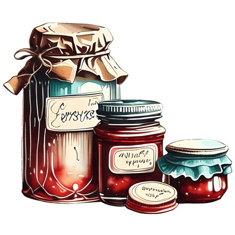 Homemade Preserves Clip Art · Creative Fabrica