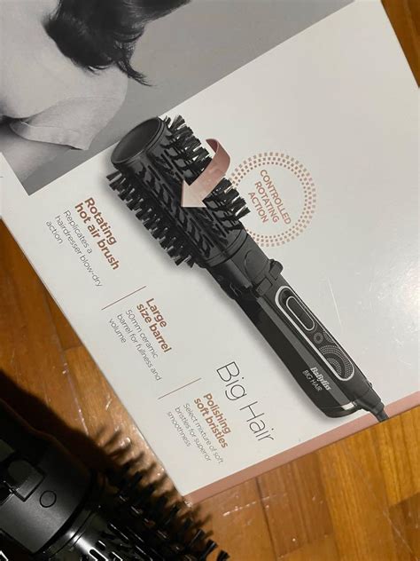 Babyliss Big Hair Rotating Hot Air Styling Brush Mm Beauty Personal Care Hair On Carousell