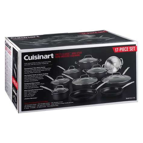 Cuisinart Chef S Classic Non Stick Hard Anodized Piece Cookware