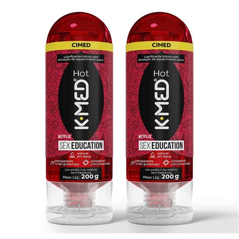 Kit 2 K Med Hot Sex Education Gel lubrificante Íntimo 2 Shopee Brasil