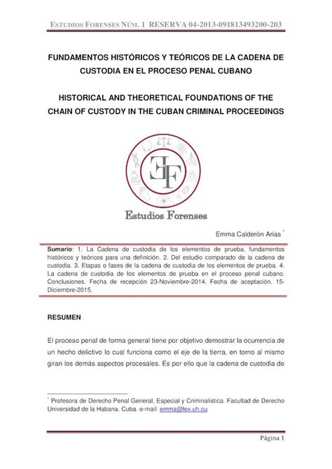 PDF FUNDAMENTOS HISTÓRICOS Y TEÓRICOS DE LA CADENA DE FUNDAMENTOS