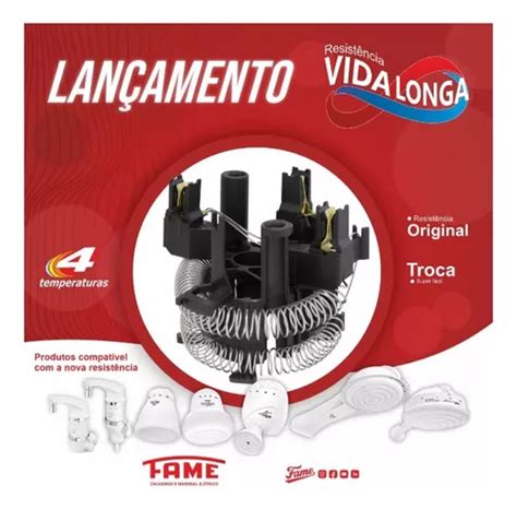 Resistência Torneira Elegance 4t 5 400w 220v Fame Parcelamento sem juros