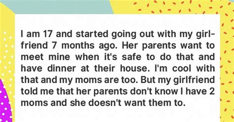 Story Of The Day Teen Refuses To Hide That His Moms Are Gay From Girlfriend S Parents