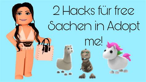 2 Hacks für Free Sachen in Adopt me Deutsch YouTube