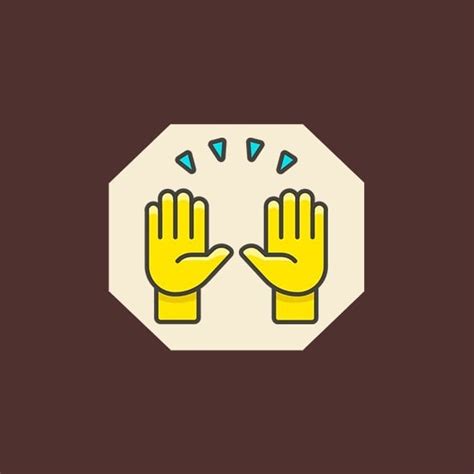 Raising Hand Emoji | Royal Rackets LLC