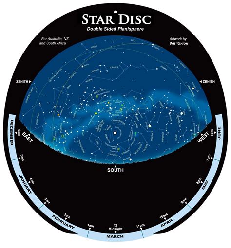 Star Disc Planisphere for Southern Hemisphere - Astrovisuals