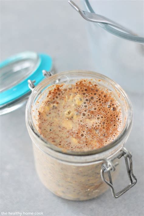 Cinnamon Roll Protein Overnight Oats The Healthy Home Cook