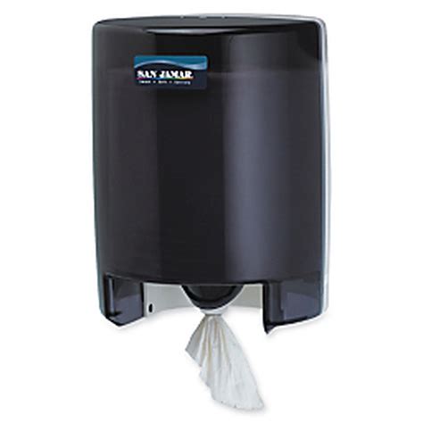 San Jamar SJT400TBK Center Pull Towel Dispenser Black CHEF S DEPOT