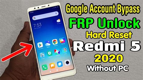 Redmi 5 MDI1 Hard Reset Google FRP Bypass 2020 MIUI 11 Without