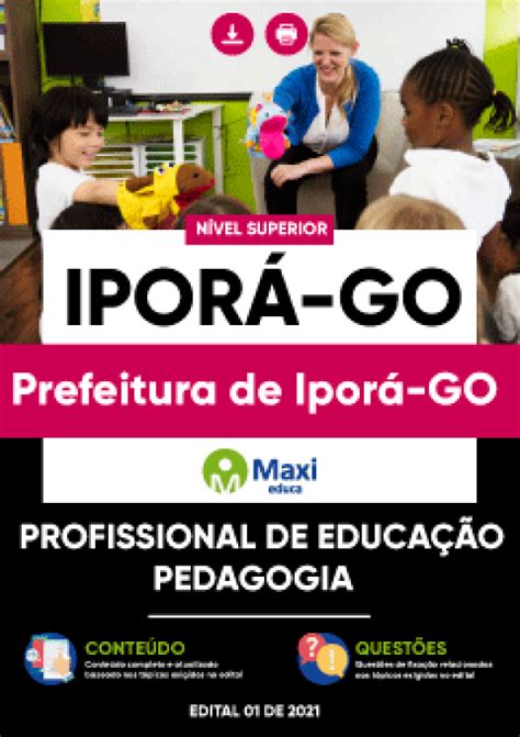 Apostila Digital em PDF da Prefeitura de Iporá GO Profissional de