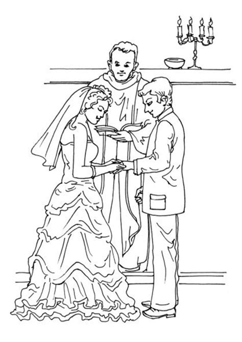 Free And Easy To Print Wedding Coloring Pages Tulamama