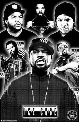 ICE CUBE 11x17 Black Light Poster EBay Ice Cube Rapper Ice Cube