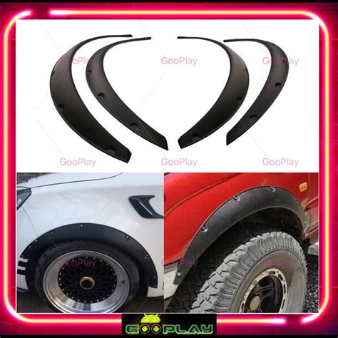 Pcs Universal Flexible Car Fender Flares Extra Wide Body Wheel Arches