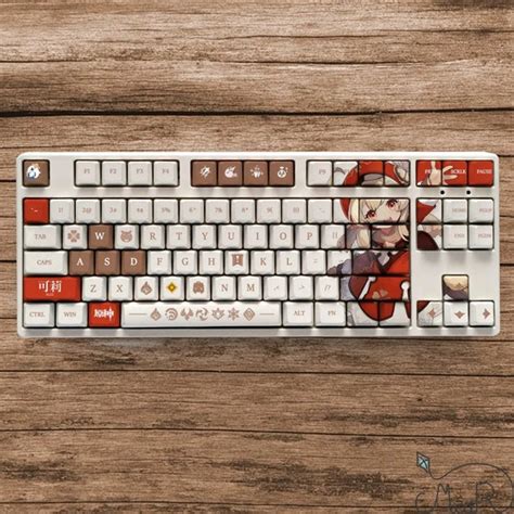 Fischl Theme Keycap Set Genshin Impact Series Pbt Keycaps Keys