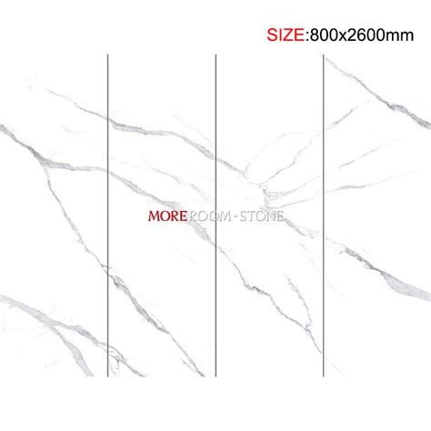 Big Size Calacatta White Grey Veins Marble Porcelain Sintered Stone