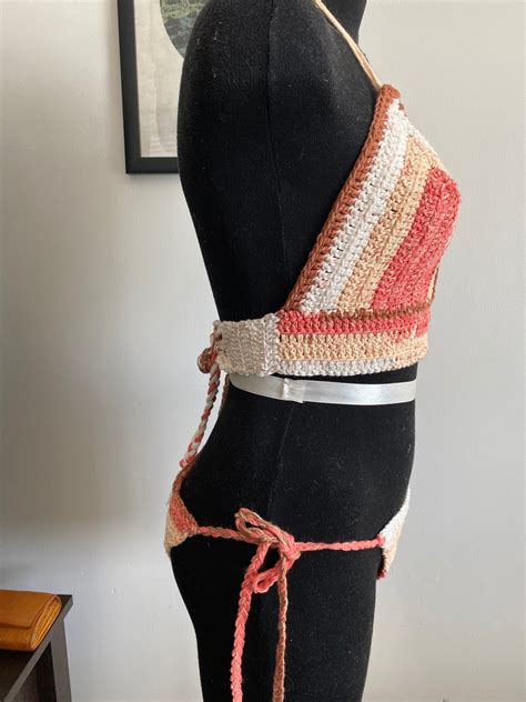 Bikini de algodón de ganchillo Etsy España