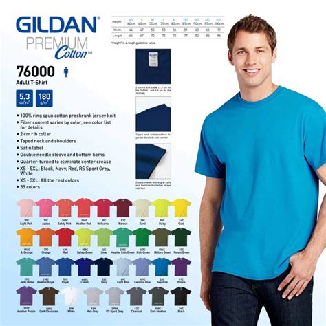 Gildan 76000 Premium Cotton Adult T Shirt Lazada PH