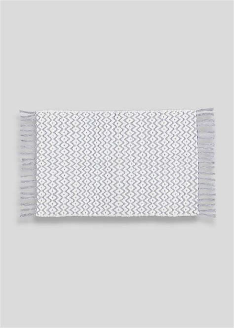 Flat Weave Bath Mat 80cm X 50cm Matalan Home Furnishing