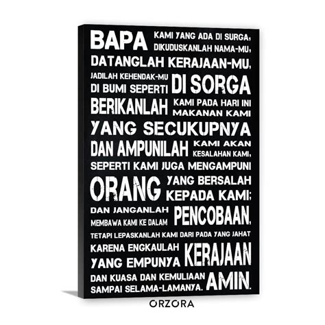 Jual Poster Rohani Kristen Dekorasi Gereja Doa Bapa Kami A