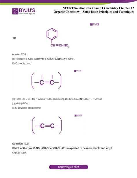 Ncert Solutions Class Chemistry Chapter Organic Chemistry Some