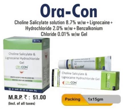 Choline Salicylate Lignocaine Hcl Gel At Rs 51 Piece Choline